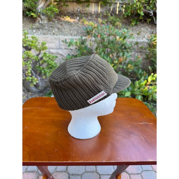 Broner Switchfoot Red Star Newsboy Knit Cap Hat Adult One Size Military Green - Picture 4 of 10